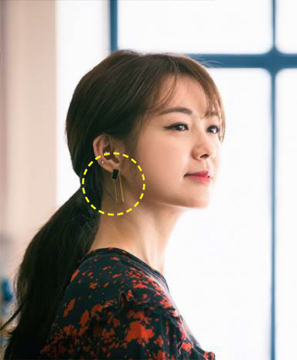 [이요원착용] Marble square earrings_narrow 